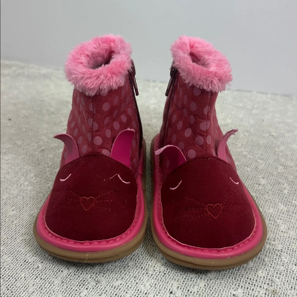 MOOSHU TRAINERS Ellexi Bunny Boot Toddler Size 6 Squeaky Shoes NEW